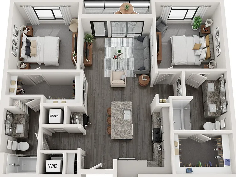 B3 floor plan Wellen