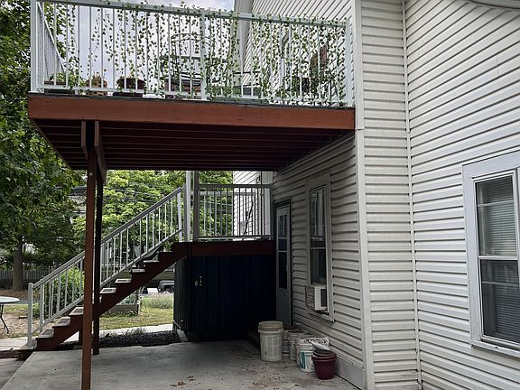 Private covered patio.