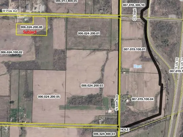 W Polk Rd, Mears, MI 49436