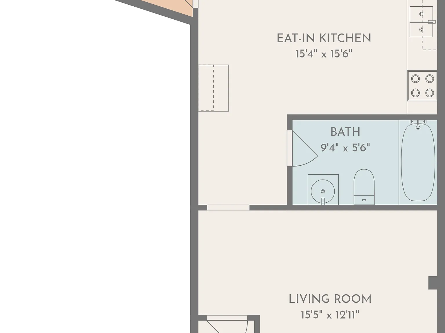 1 bed, $650 — Photo 2