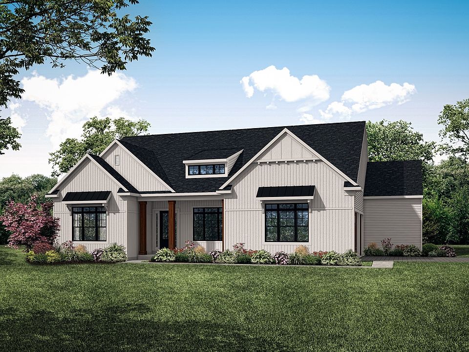Front elevation of the Emersyn Model from Garman Builders