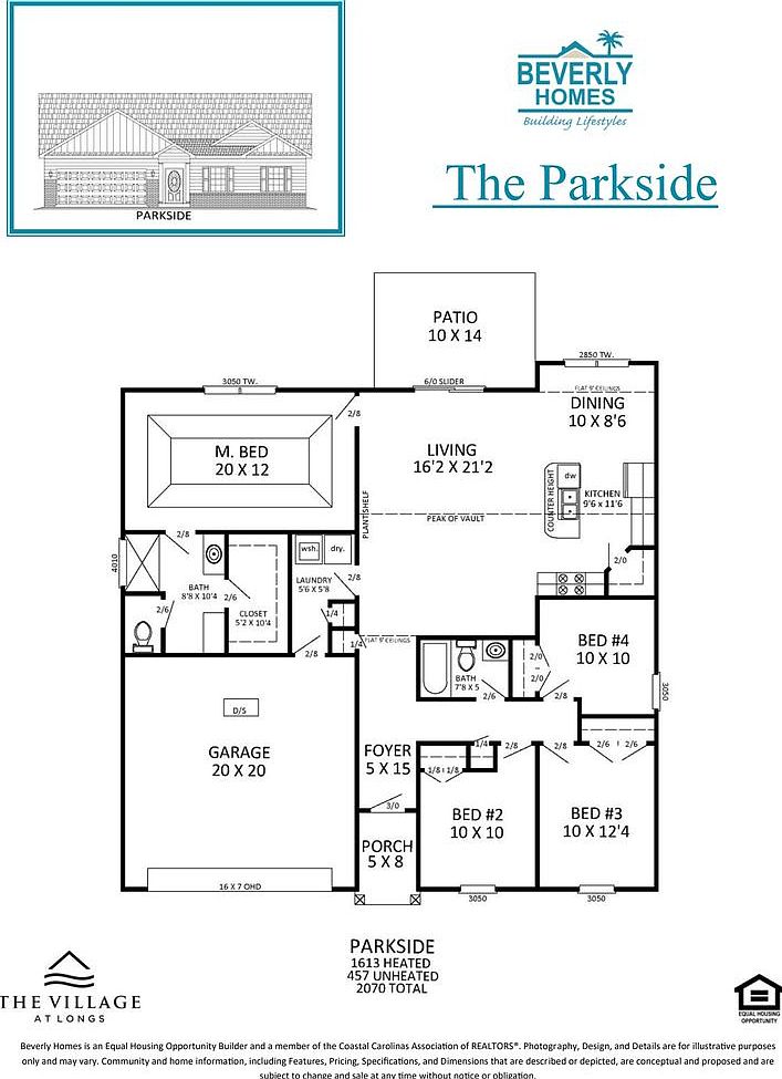 The Parkside Plan, Village at Longs, Longs, SC 29568 | Zillow