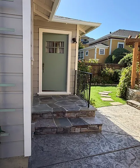 Entrance to cottage