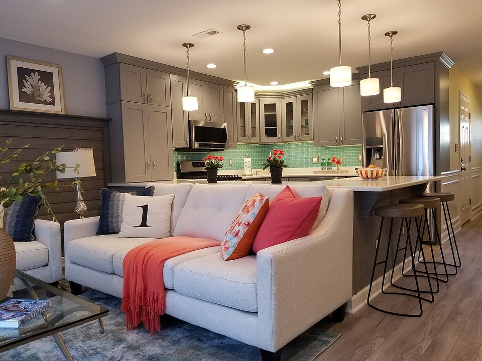 Kitchen open to Living Room
