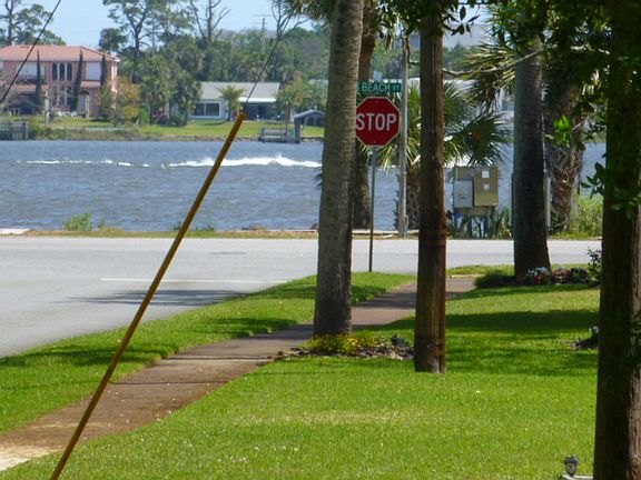 Just a few steps to the river