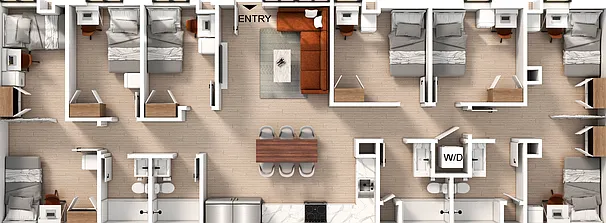6 Bedroom | 4 Bathroom Apartment 6 Bedroom | 4 Bathroom Apartment
