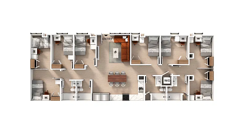 Floor plan 6 Bedroom | 4 Bath