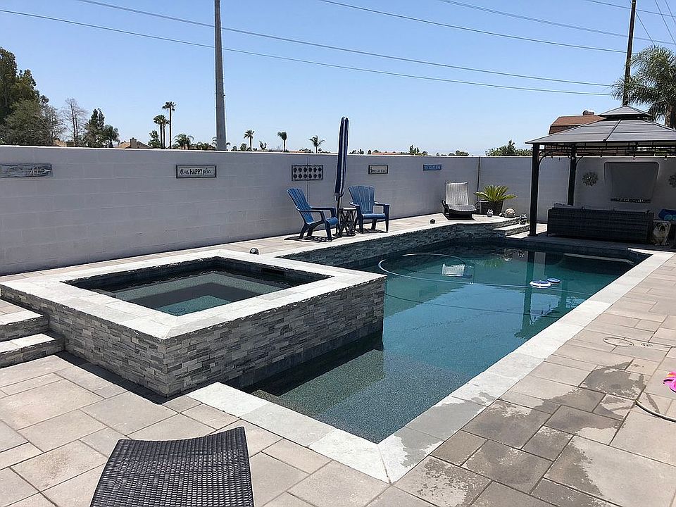 Backyard with pool