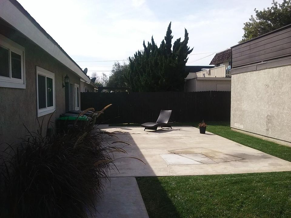 back patio and yard