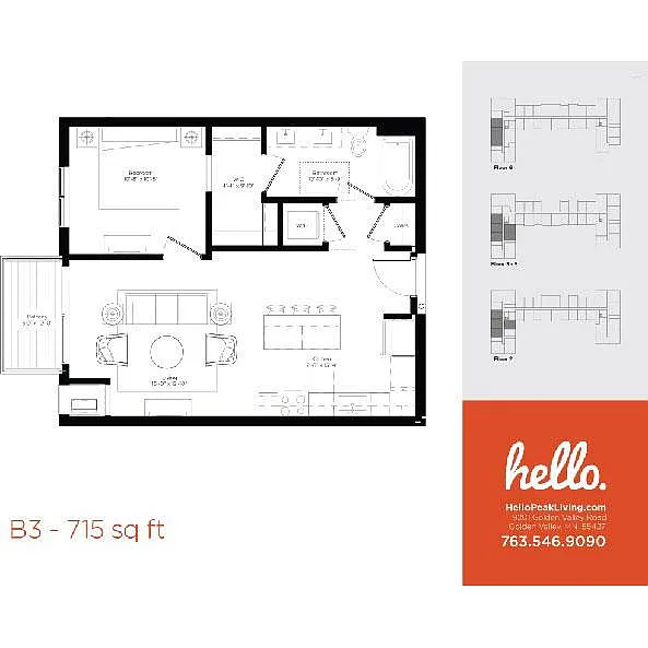 Floor plan B3