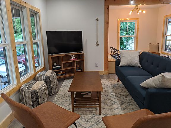 Shared living room space with a smart TV.