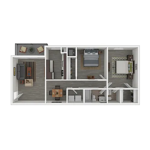 Floor plan 2X15 T2