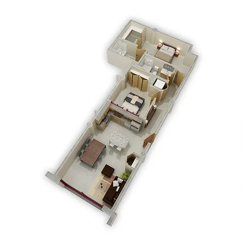 Floor plan Two Bedroom A