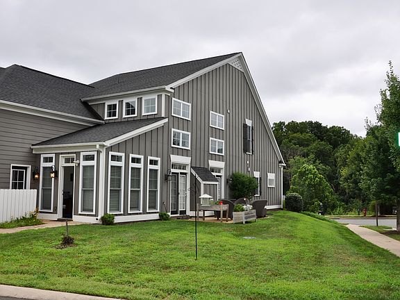 Side view of the house with rear entrance.
