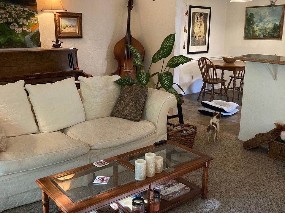 Living room looking toward kitchen/dining room