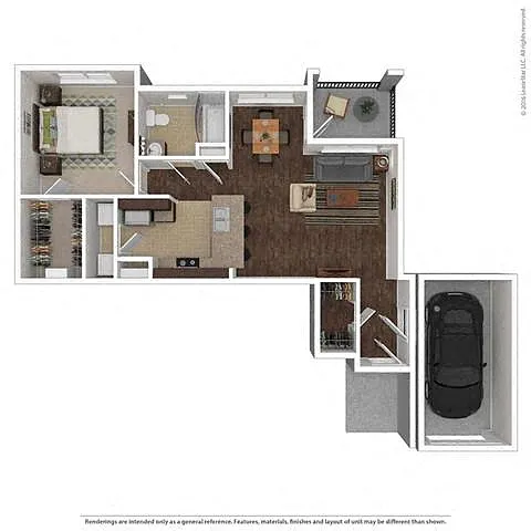 Floor plan Axis - with attached garages