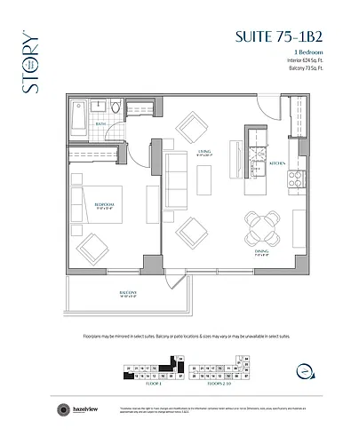 Floor plan 1 Bedroom, 1 Bathroom 1 Bed 1 Bath