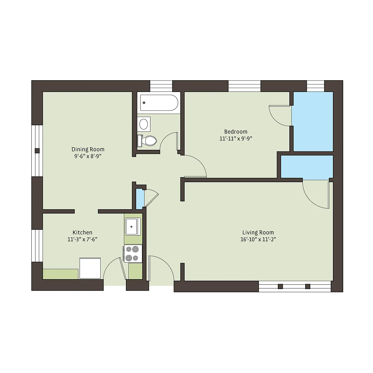 Floor plan elli1bD