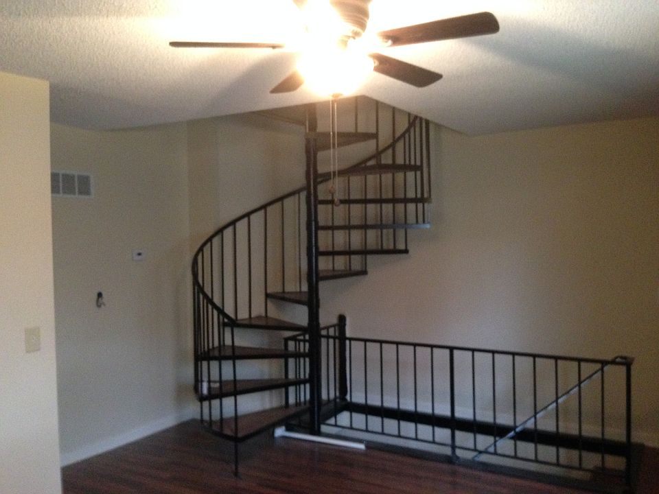 Elegant spiral staircases is among the unique amenities this