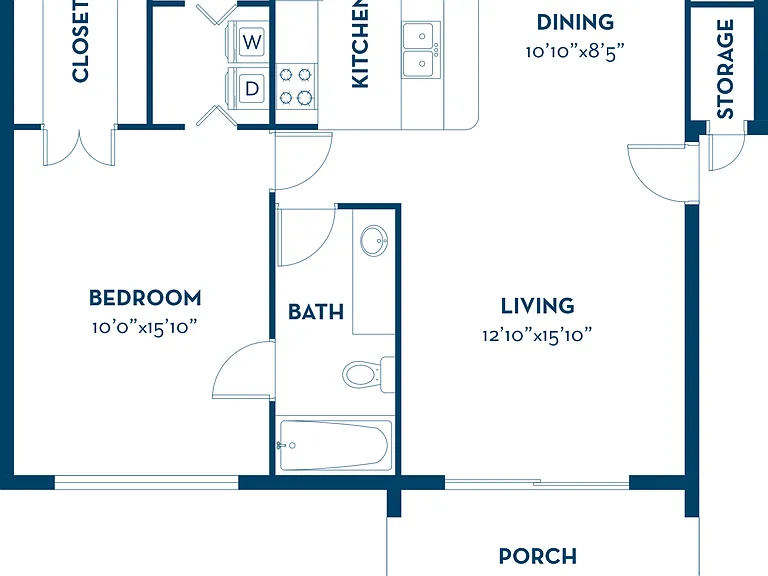 Amherst | 1BD, 1BA | 804SF Amherst | 1BD, 1BA | 804SF