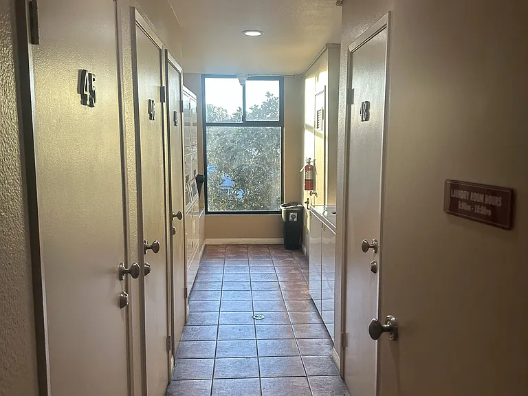 Laundry room is very close to unit