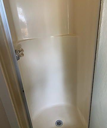 Shower in master bathroom