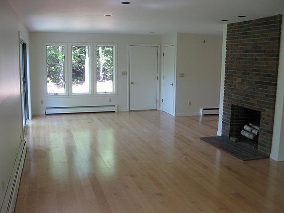 View of living room from dining area.