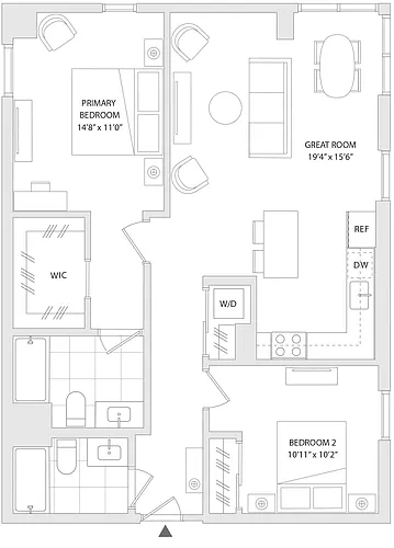 Floor plan 2 BR P