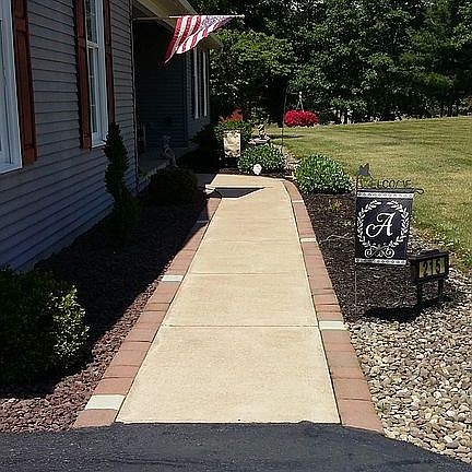 Front lighted walkway