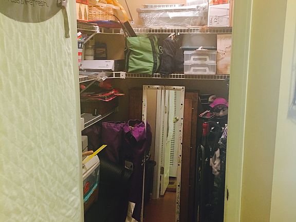 Walk in storage closet