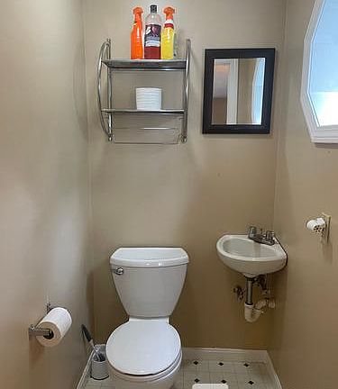 First floor half bathroom