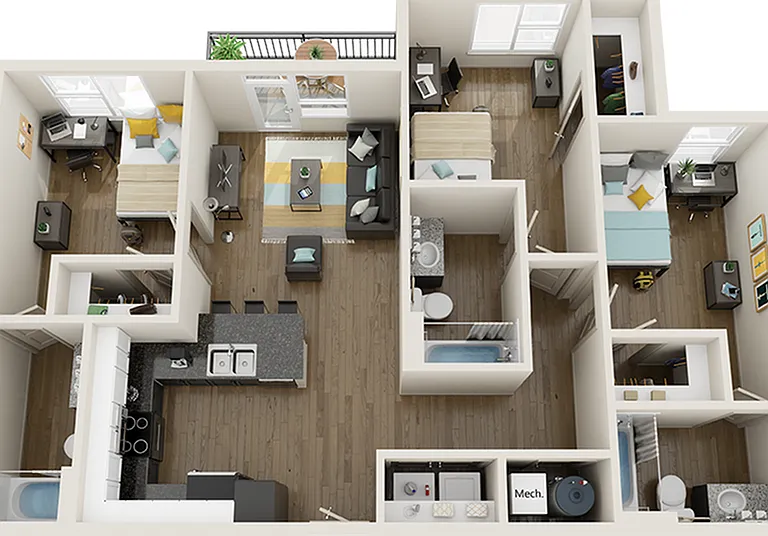 Signature Hartwell Village C1 Floor Plan Signature Hartwell Village C1 Floor Plan