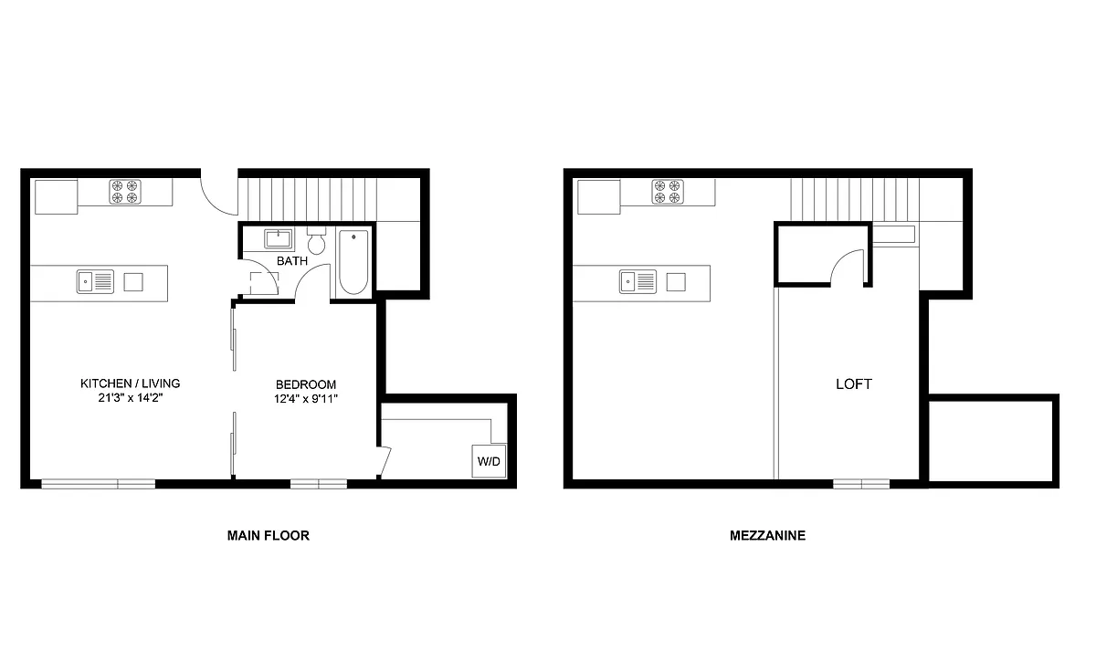 Floor plan Plan P: Loft Collection