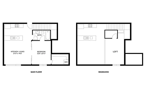 Floor plan Plan P: Loft Collection