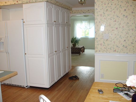 ample pantry leads to family room