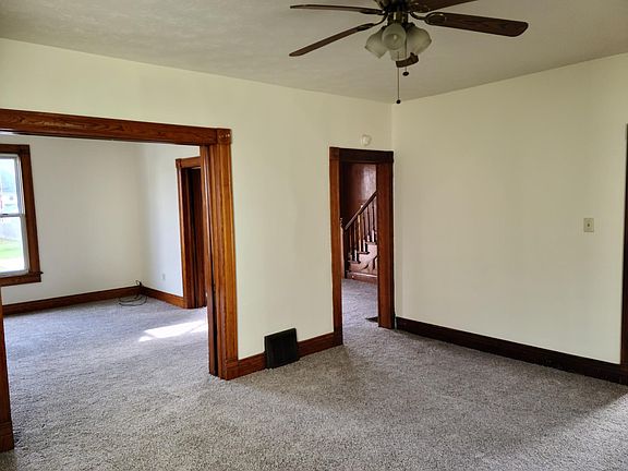 Dining room into living room and foyer