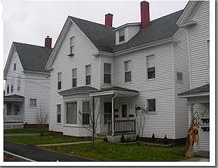 Front of the apartment building