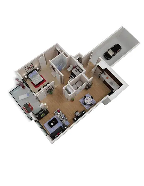 Floor plan A1 + Garage