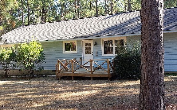 Rear of house and deck