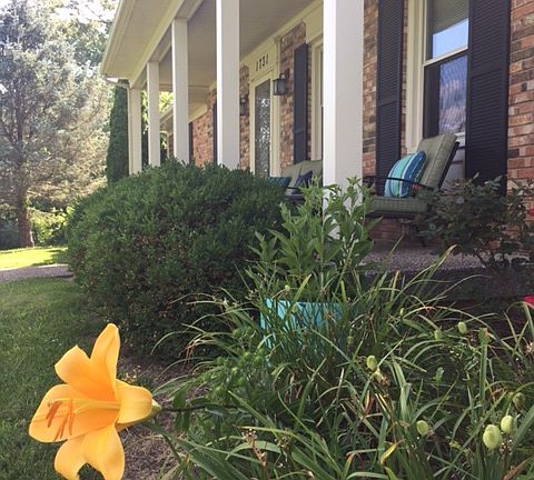 large covered front porch