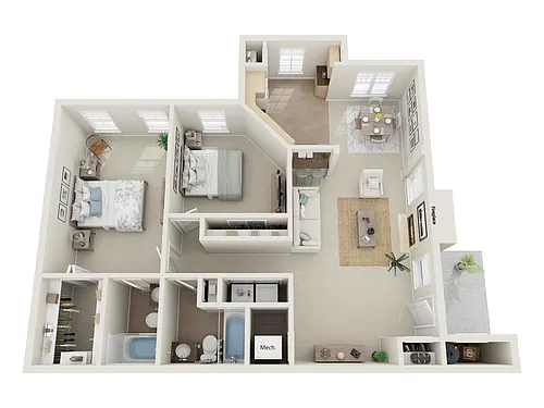Floor plan The White Bay