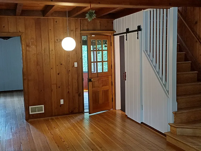 The dining space connects all on the first floor.