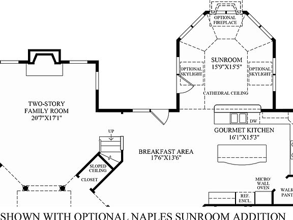 Optional Naples Sunroom Addition