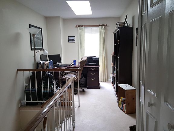 upstairs open space with skylight