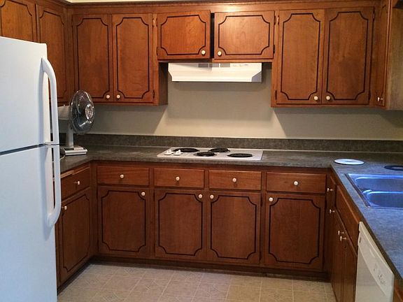 Bright Kitchen - Cabinets & counter to be replaced. Installing new electric range to replace the cooktop and wall oven (not pictured). Great work surfaces, tons of storage.