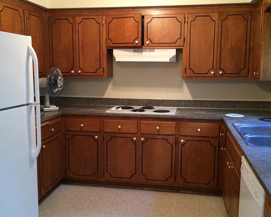 Bright Kitchen - Cabinets & counter to be replaced. Installing new electric range to replace the cooktop and wall oven (not pictured). Great work surfaces, tons of storage.