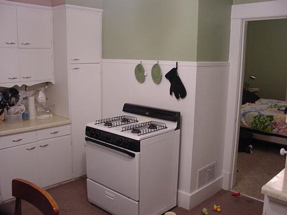 Kitchen South West Corner, Door to W. Bedroom
