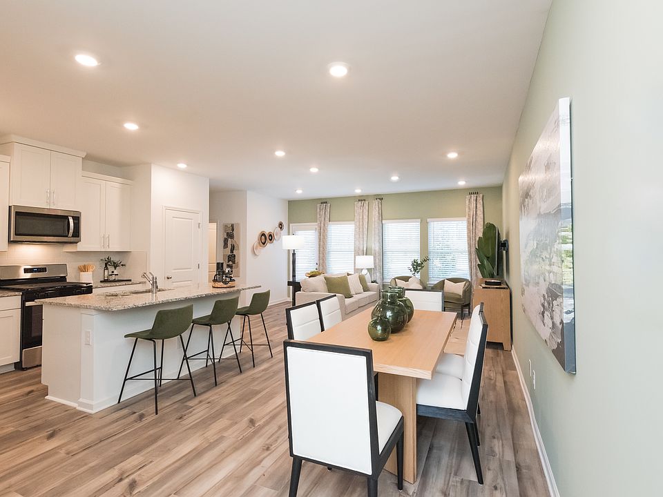 Open kitchen, dining