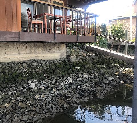 From dock at low tide