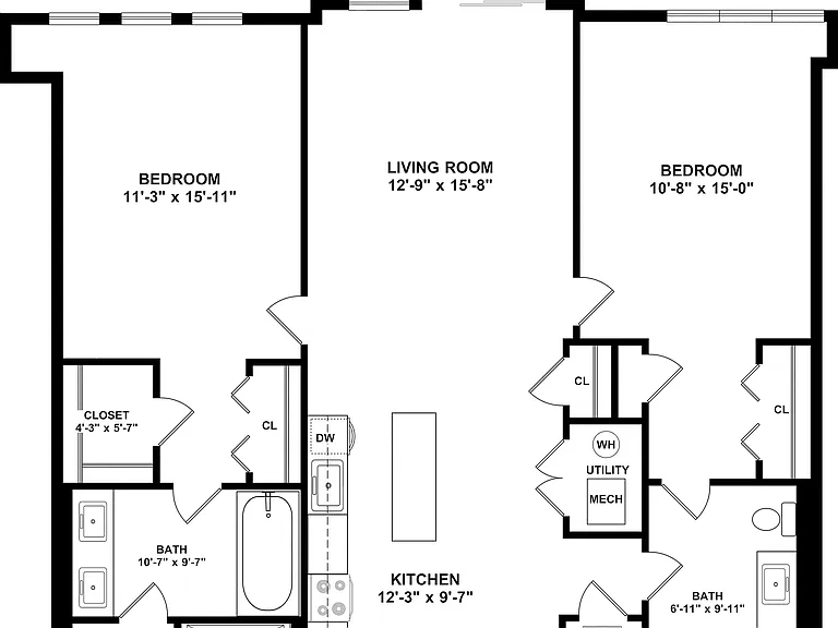 B6 Floor plan W Dimensions B6 Floor plan W Dimensions